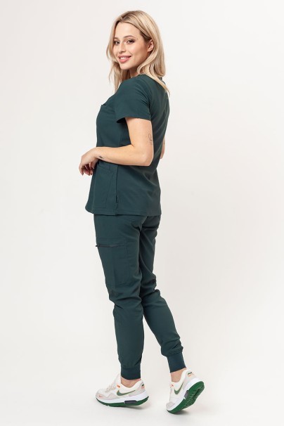 Dámske lekárske nohavice Uniforms World 109PSX Ava jogger tmavo zelené-8