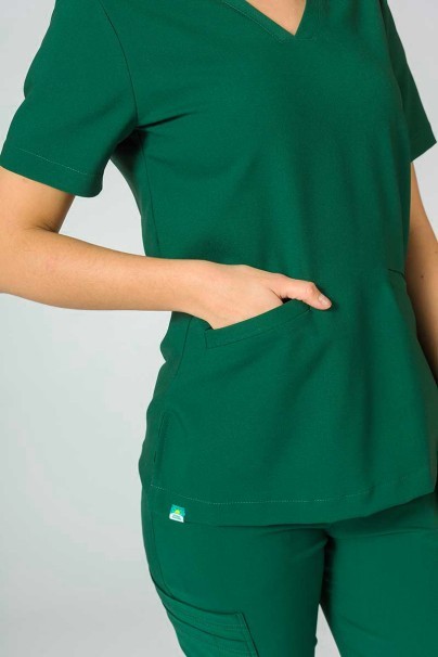 PROMO Lekárska blúzka Sunrise Uniforms Premium Joy tmavo zelená-3