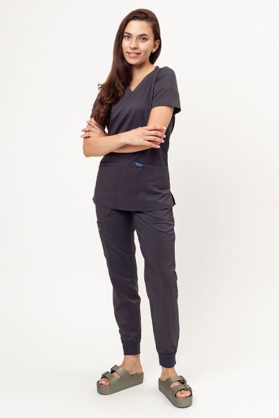 Dámske lekárske nohavice Cherokee Revolution Mid Rise jogger šedé-6