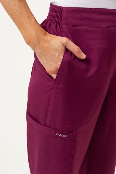 Dámska lekárska súprava Cherokee Ultra (blúza V-neck, nohavice Jogger) čerešňová červená-8