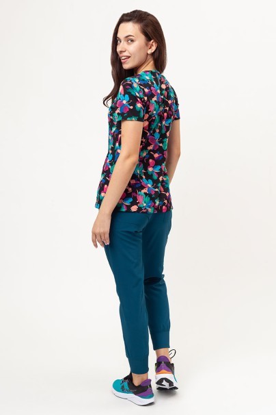 Dámska lekárska blúza Cherokee Prints V-neck Brushing Blooms-5