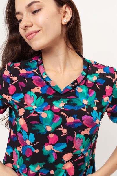 Dámska lekárska blúza Cherokee Prints V-neck Brushing Blooms-2