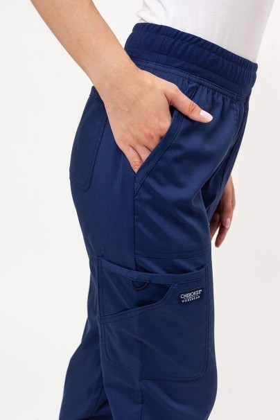 Dámske lekárske nohavice Cherokee Revolution Mid Rise jogger námornícky modré-6