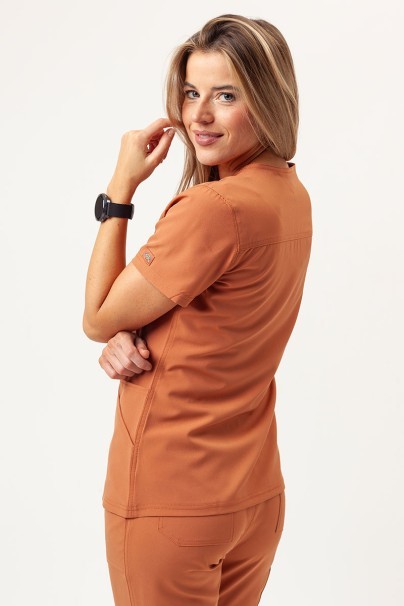 Dámska lekárska blúza Dickies EDS NXT V-neck hnedá-2