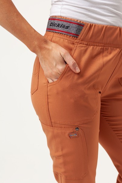 Dámske lekárske nohavice Dickies EDS NXT Mid Rise jogger hnedé-3