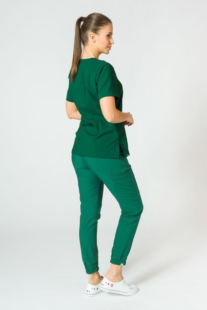 PROMO Lekárska blúzka Sunrise Uniforms Premium Joy tmavo zelená-5