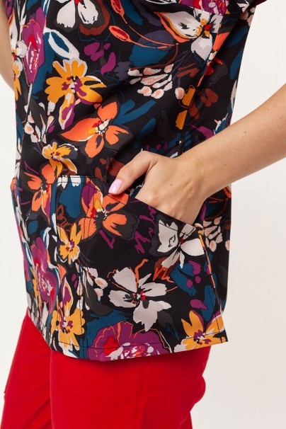 Dámska lekárska blúza Cherokee Prints V-neck Artful Blooms-2