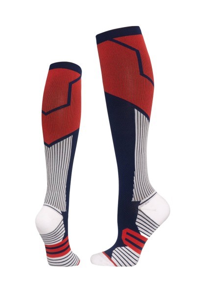 Kompresné ponožky Uniforms World Feather sivo-červené-1