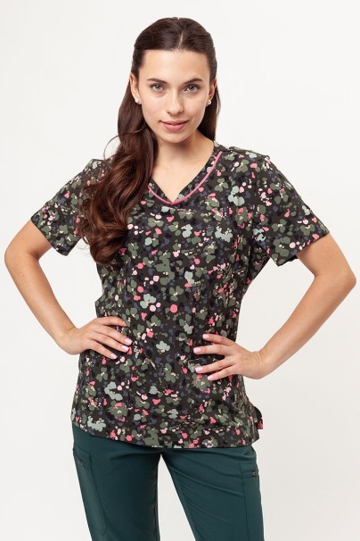 Dámska lekárska blúza Cherokee Prints V-neck What The Speck-1