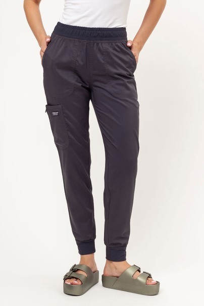 Dámske lekárske nohavice Cherokee Revolution Mid Rise jogger šedé-1