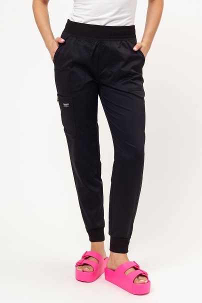 Dámske lekárske nohavice Cherokee Revolution Mid Rise jogger čierne-1