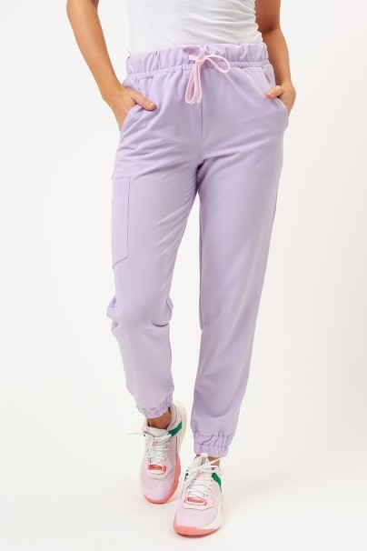 Dámske lekárske nohavice Sunrise Uniforms Premium Vibe jogger levanduľové-1