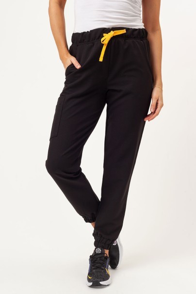 Dámske lekárske nohavice Sunrise Uniforms Premium Vibe jogger čierne-1