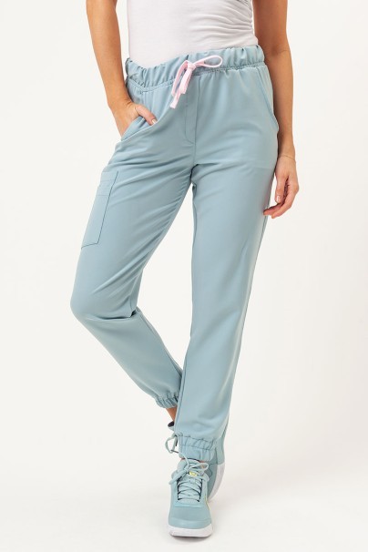 Dámske lekárske nohavice Sunrise Uniforms Premium Vibe jogger aqua-1