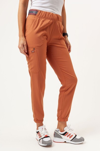 Dámske lekárske nohavice Dickies EDS NXT Mid Rise jogger hnedé-1