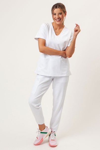 Dámska lekárska súprava Cherokee Ultra (blúza V-neck, nohavice Jogger) biela-1